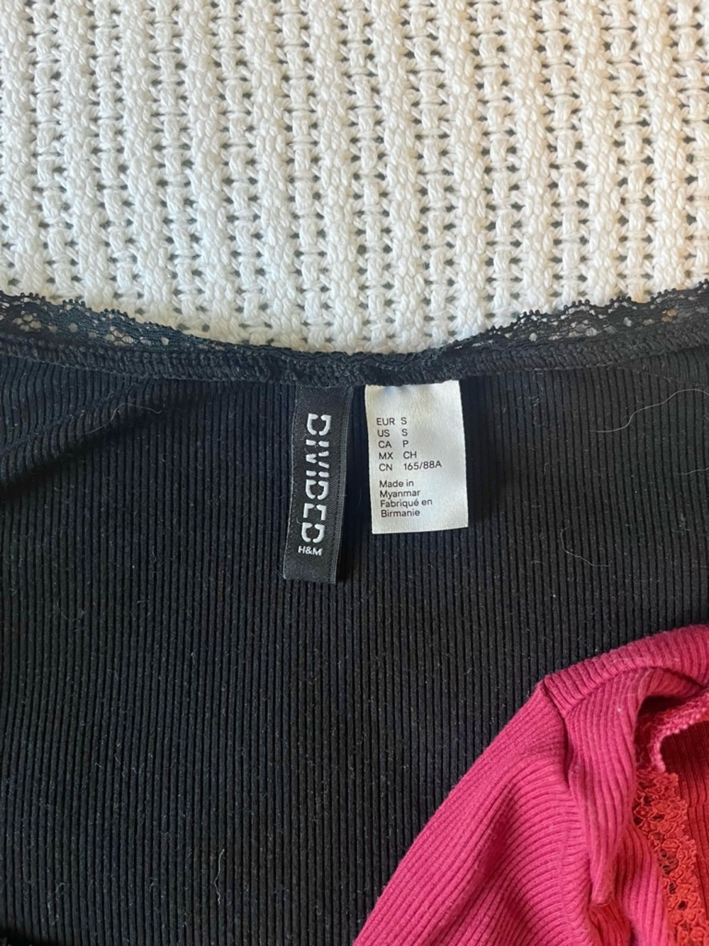 Lace-Trimmed Ribbed Tops - Picture 3 of 7